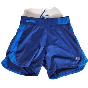 Rei Swim Trunks Mens Sz S Pockets Drawstring Beach Vacation Board Shorts Blue